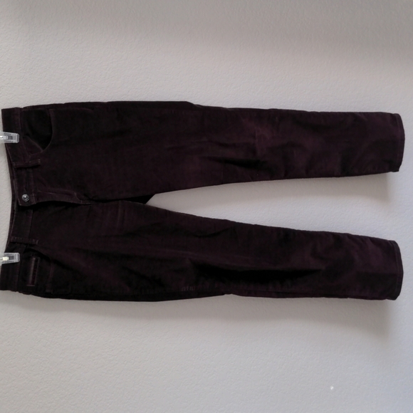 Levi's Red Wine Velour Pants - Picture 2 of 7